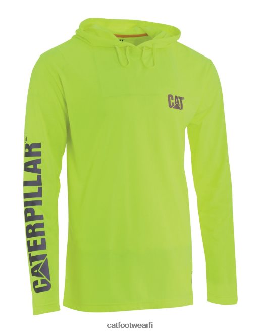 hivis upf hupullinen pitkähihainen t-paita keltainen 40L048222 Caterpillar miehet | topit  päällysvaatteet